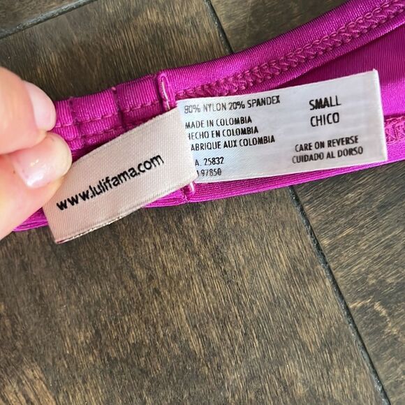 Luli Fama Cosita Buena - Fringe Scoop Halter Top-LBC Dancing Orchid Small - Picture 10 of 10